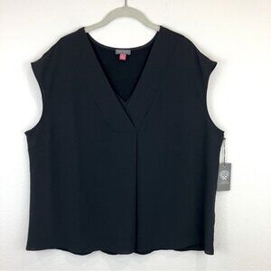 Vince Camuto V-Neck Cap Sleeve Top
